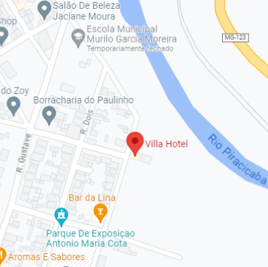 Mapa do hotel